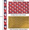 Vintage Christmas Santa Wrapping Paper Roll - 17 Inch X 33 Feet - Reversible Red Festive Season's Greetings Santa Holiday Christmas Gift Wrap Thick Paper for Christmas, Birthday, New Year